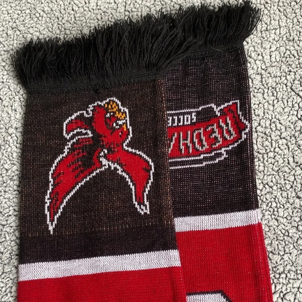 Wesleyan Red and Black Scarf